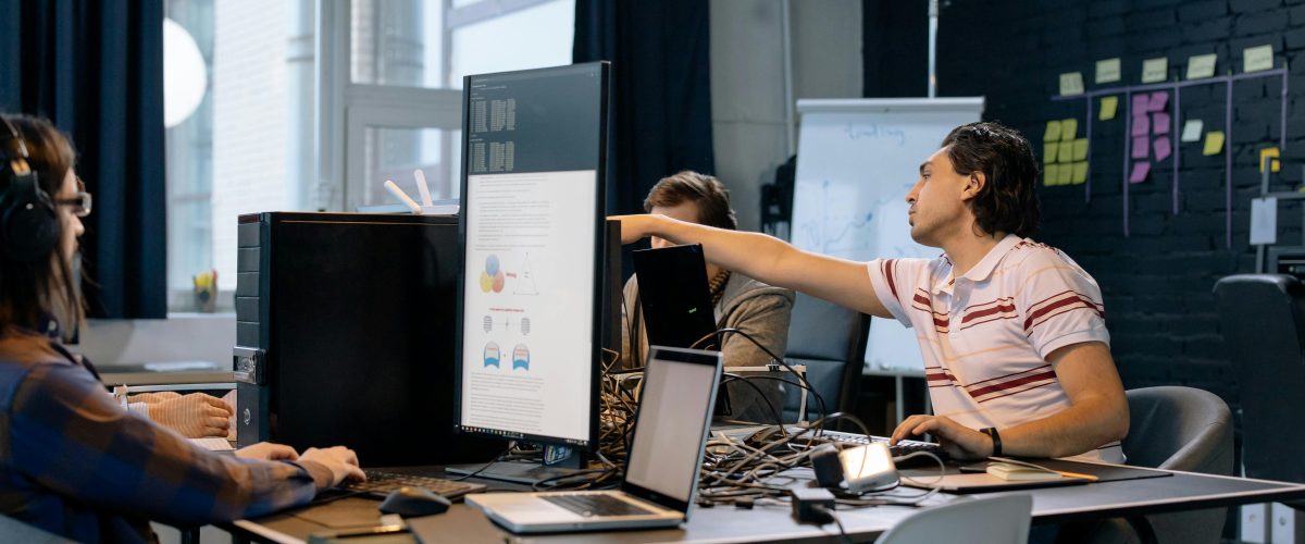 consulente informatico freelance al lavoro