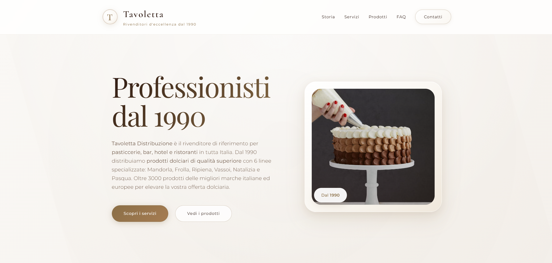 Sito web Pasticceria Tavoletta